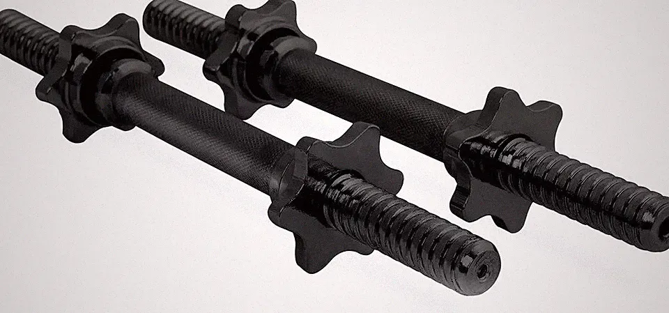 CAP Barbell 14" Regular Dumbbell Handles Adjustable Weight Black Pair New