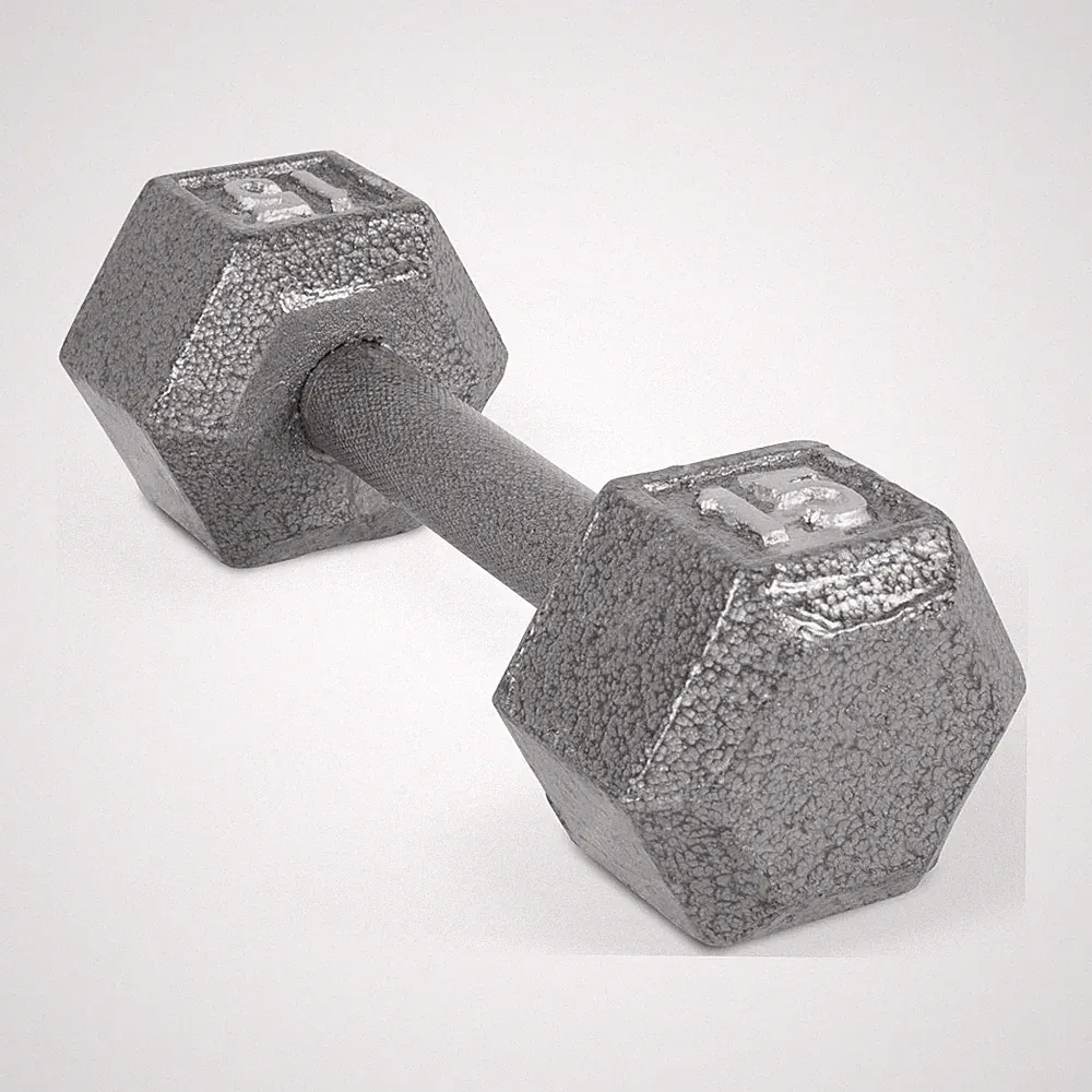 CAP Barbell 15lb Cast Iron Hex Dumbbell, Single