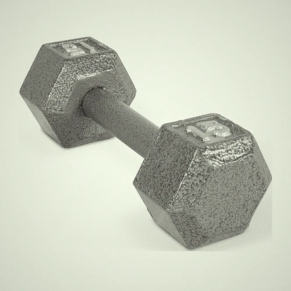 CAP Barbell 15lb Cast Iron Hex Dumbbell, Single