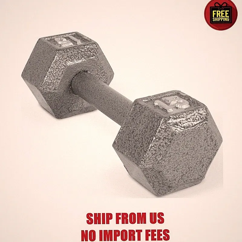 CAP Barbell 15lb Cast Iron Hex Dumbbell, Single