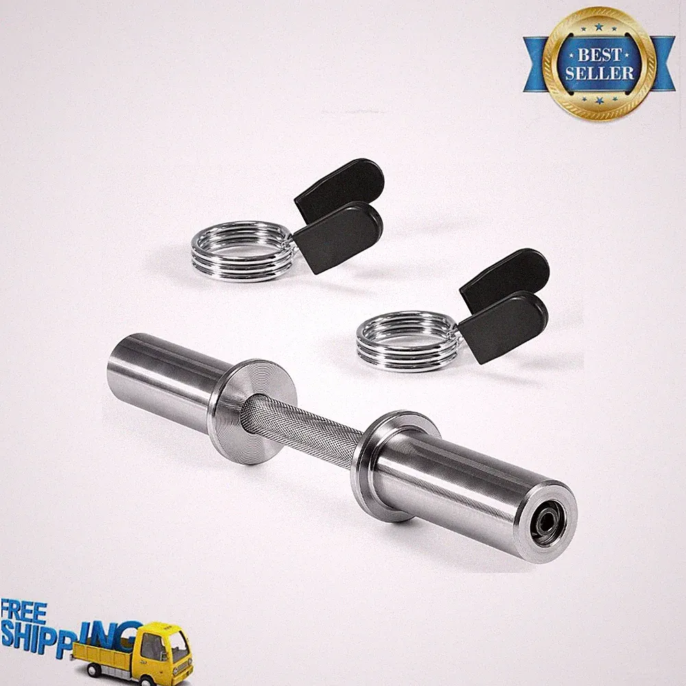 CAP Barbell 16" Single Olympic Dumbbell Handle, 2" Solid Steel Lift Bar, New