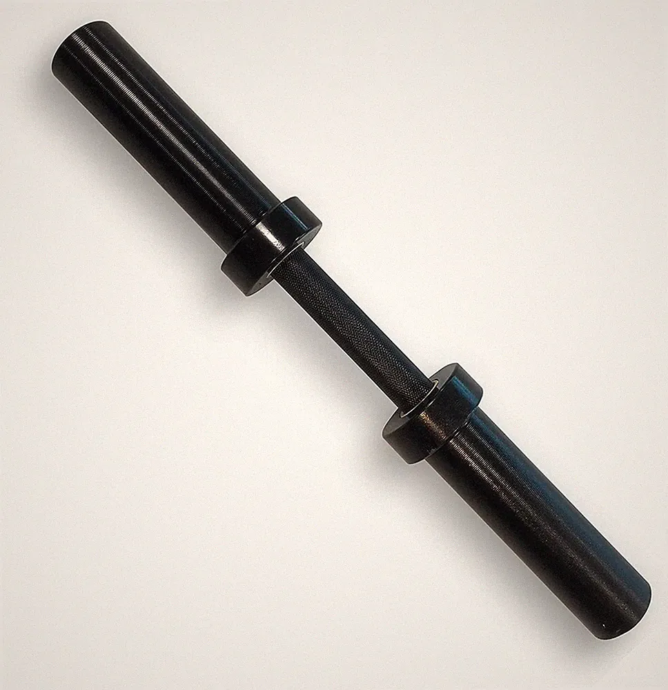 CAP Barbell 2" Solid Olympic Dumbbell Handle, No Collars, Black