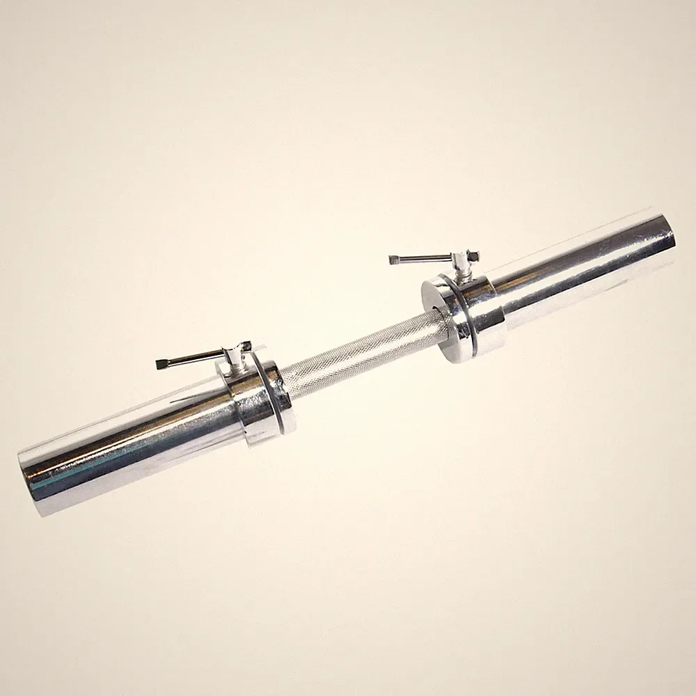 CAP Barbell 20 in. Olympic Dumbbell Handle with Collars, Single, Chrome