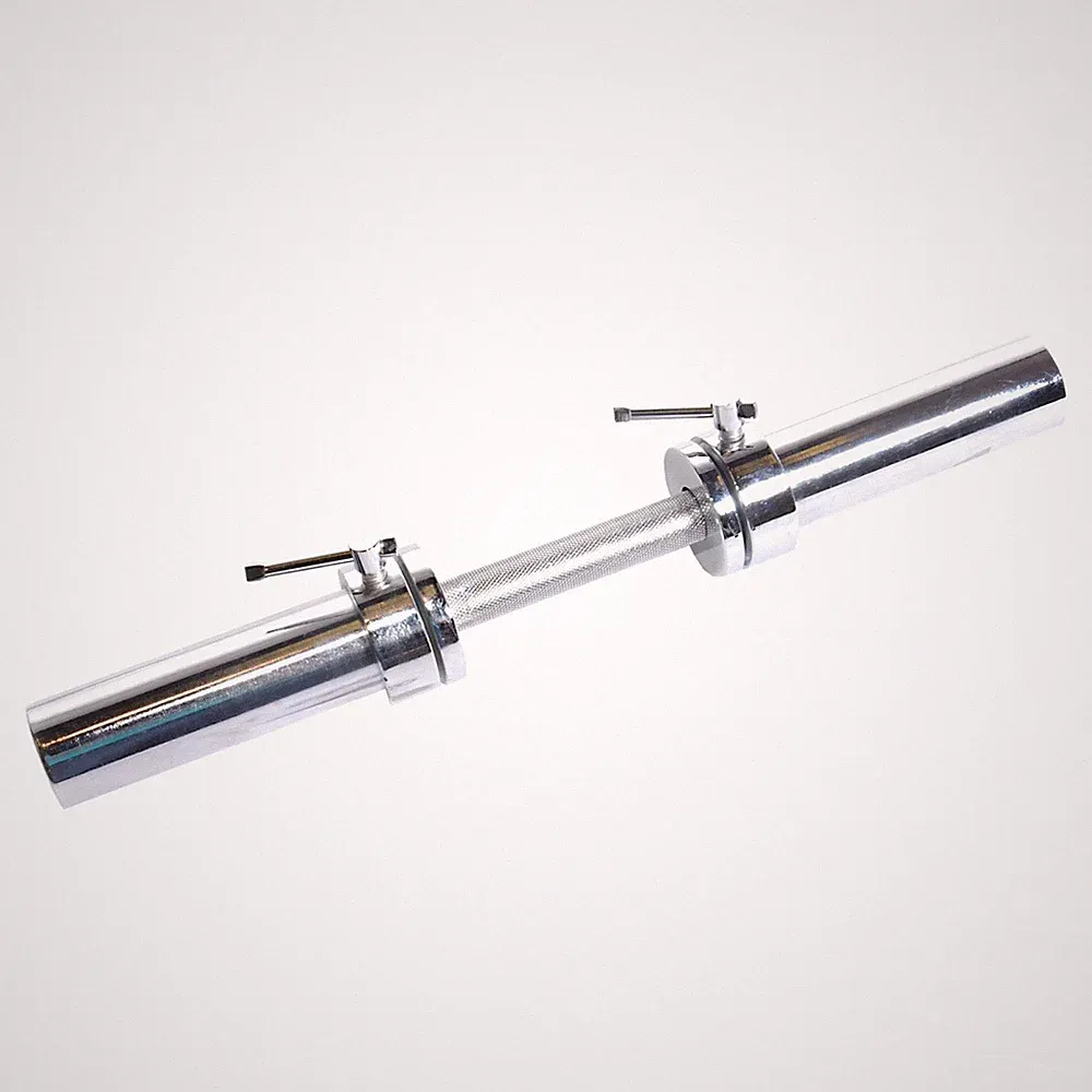 CAP Barbell 20 in. Olympic Dumbbell Handle with Collars, Single, Chrome