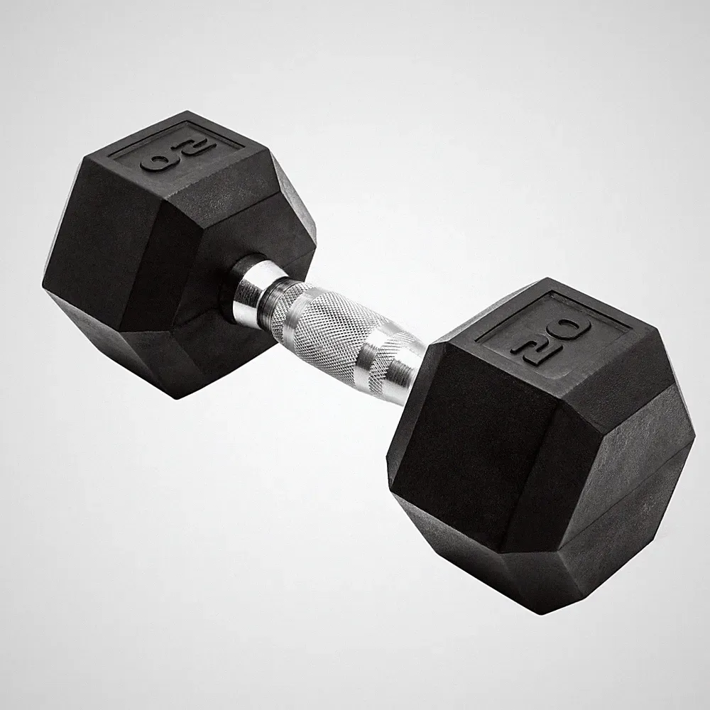 CAP Barbell, 20lb Rubber Hex Dumbbell, Single