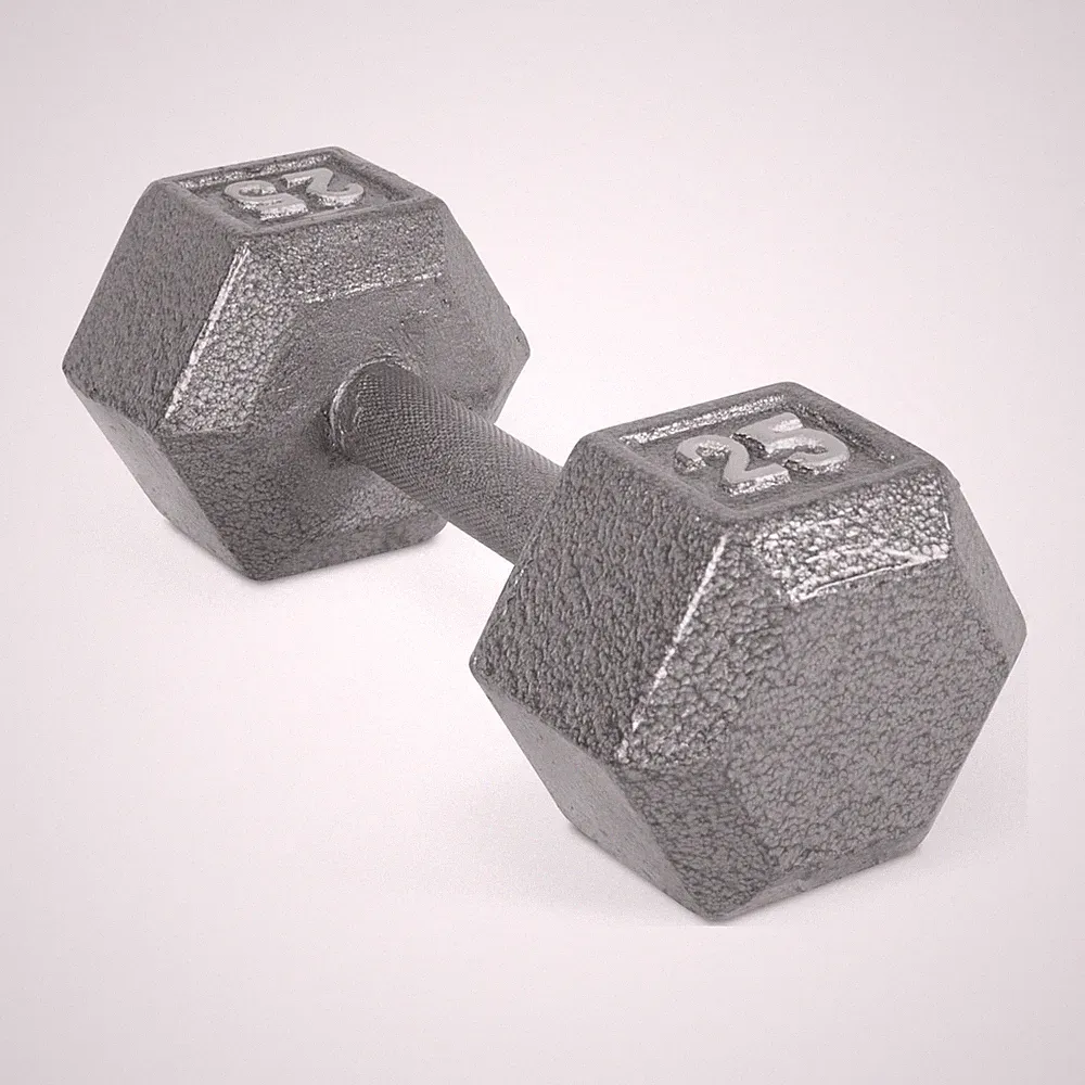 CAP Barbell 25lb Cast Iron Hex Dumbbell, Single