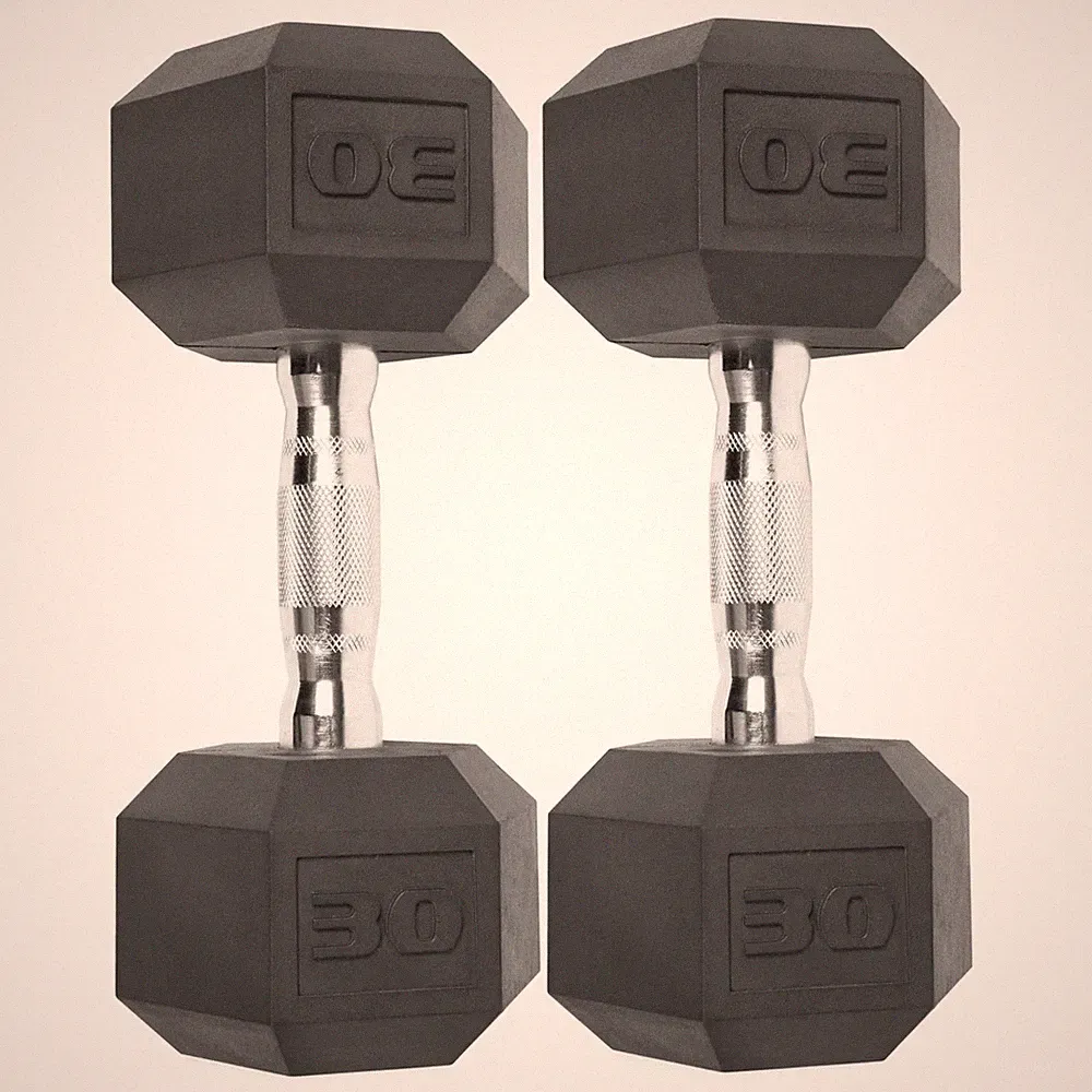 30 lb dumbbells steel