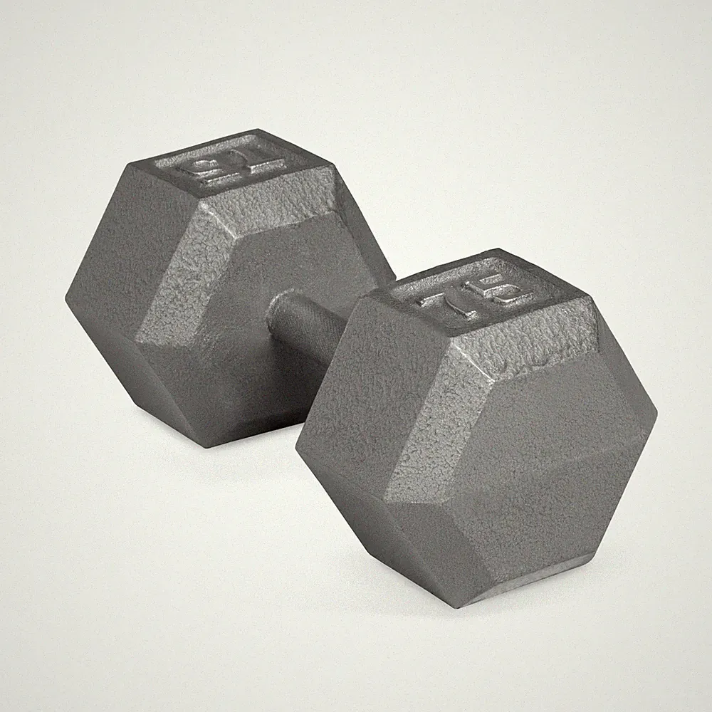 CAP Barbell 35-75lb Cast Iron Hex Dumbbell, Single