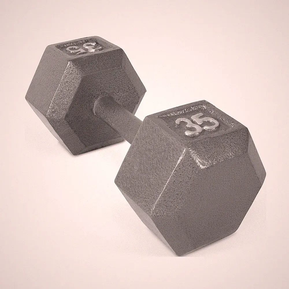 CAP Barbell 35lb Cast Iron Hex Dumbbell, Single