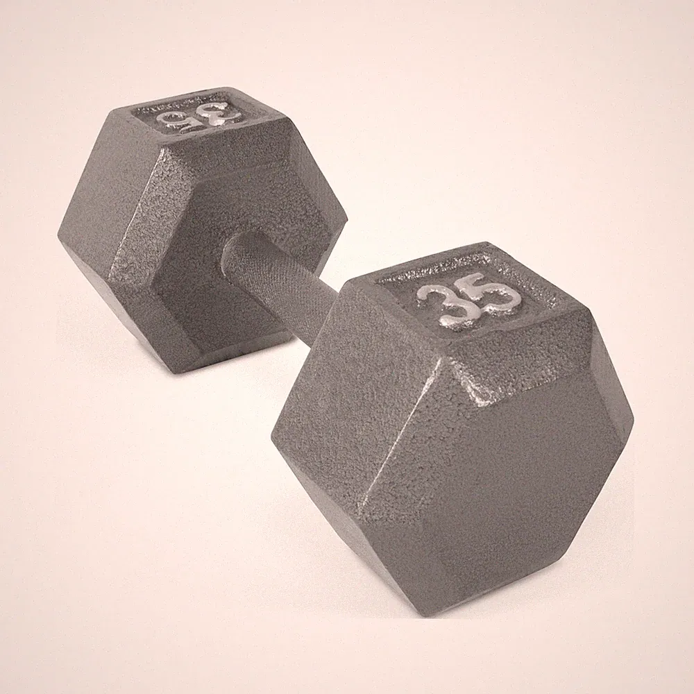 CAP Barbell 35lb Cast Iron Hex Dumbbell, Single