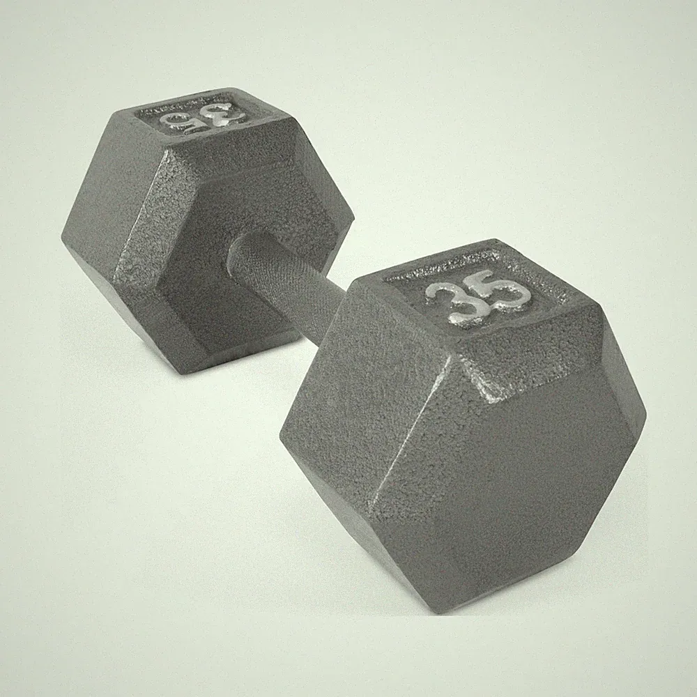 CAP Barbell 35lb Cast Iron Hex Dumbbell, Single