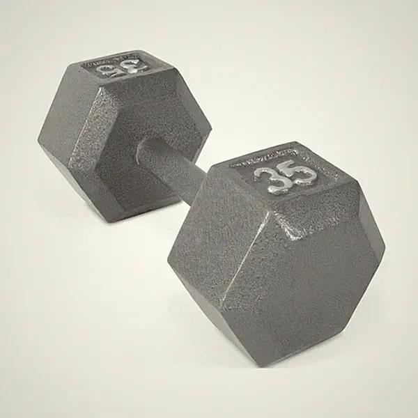 CAP Barbell 35lb Cast Iron Hex Dumbbell, Single - US Stock, Not import Fees