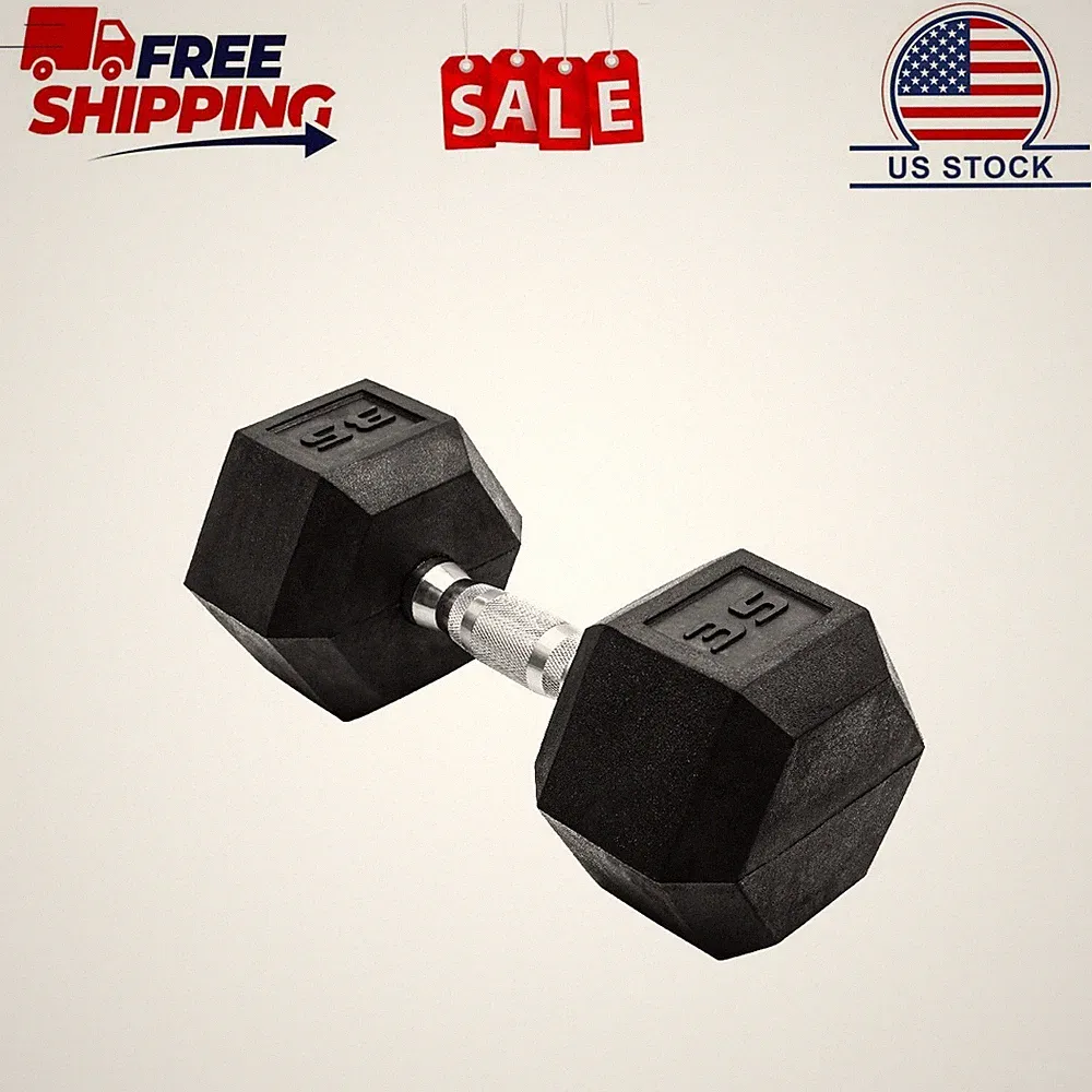 CAP Barbell, 35lb Coated Hex Dumbbell, Single