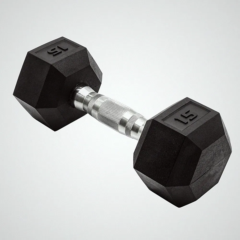 CAP Barbell, 3lb Rubber Hex Dumbbell, Single