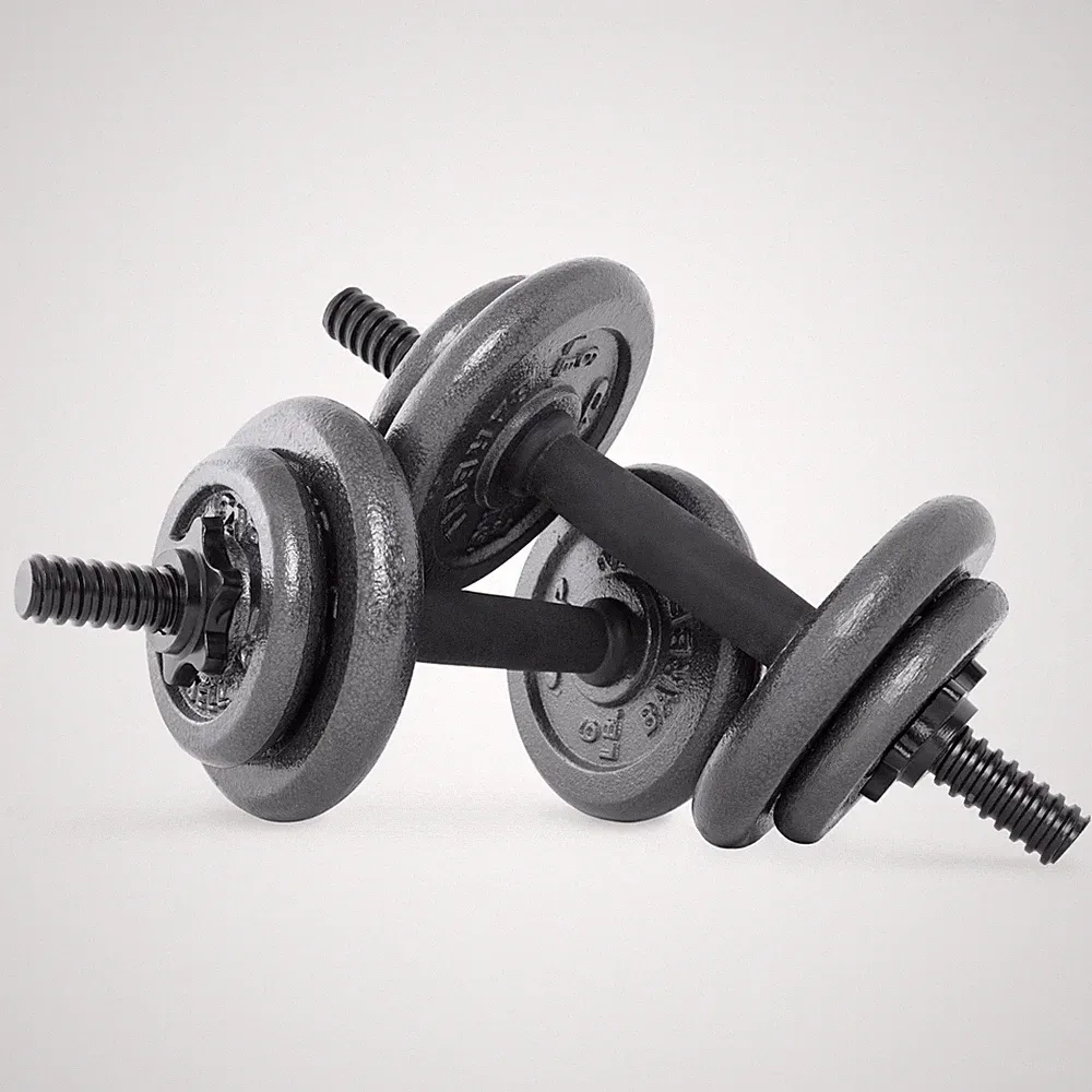 CAP Barbell 40 Lb. Adjustable Cast Iron Dumbbell Set, Black