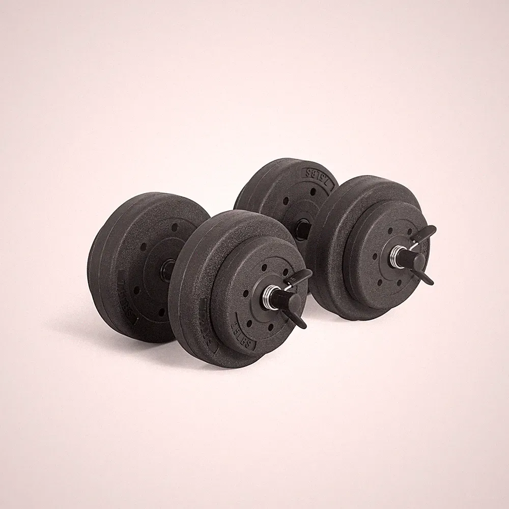 CAP Barbell 40-Pound Adjustable Cement Dumbbell Set – Versatile... FAST US
