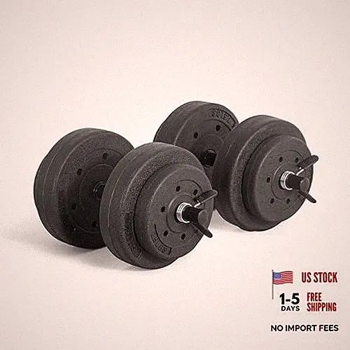 CAP Barbell 40-Pound Adjustable Cement Dumbbell Set – Versatile Weights for