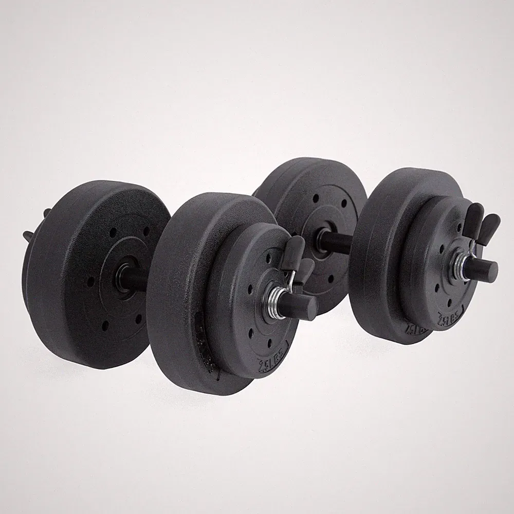 CAP Barbell 40-Pound Vinyl Dumbbell Set, Black, New