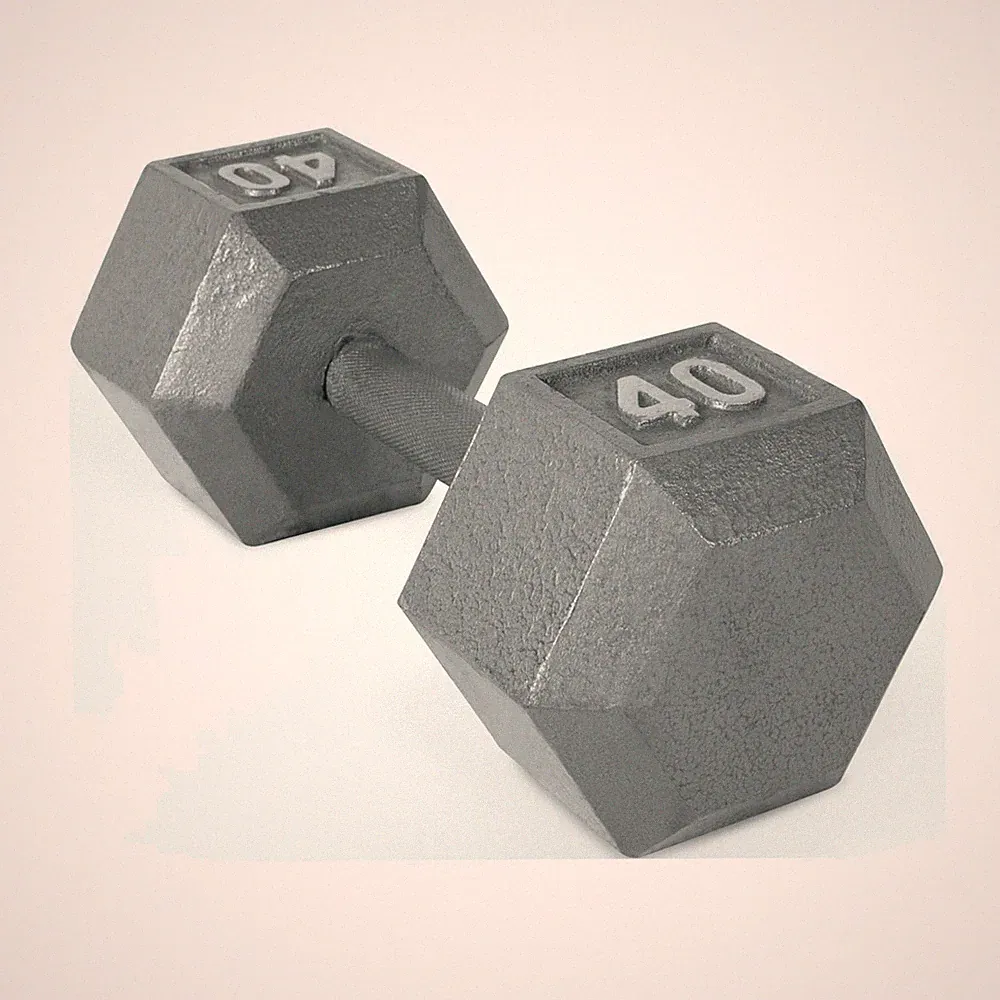 CAP Barbell 40lb Cast Iron Hex Dumbbell, Single