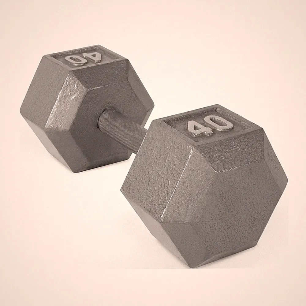 CAP Barbell 40lb Cast Iron Hex Dumbbell, Single