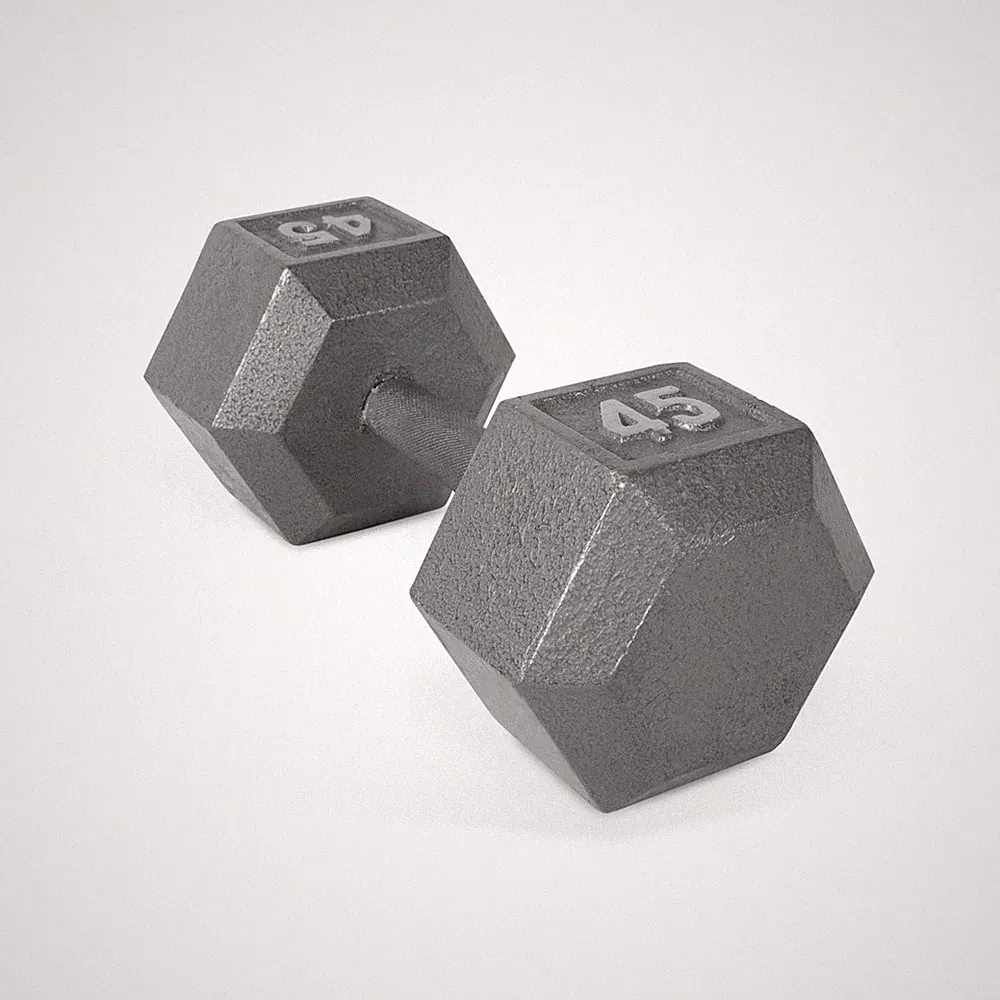 CAP Barbell 45lb Cast Iron Hex Dumbbell, Single