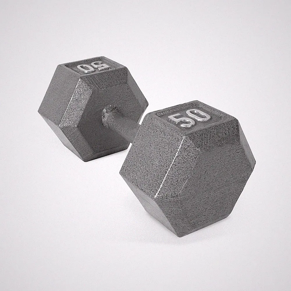 CAP Barbell 50lb Cast Iron Hex Dumbbell, Single