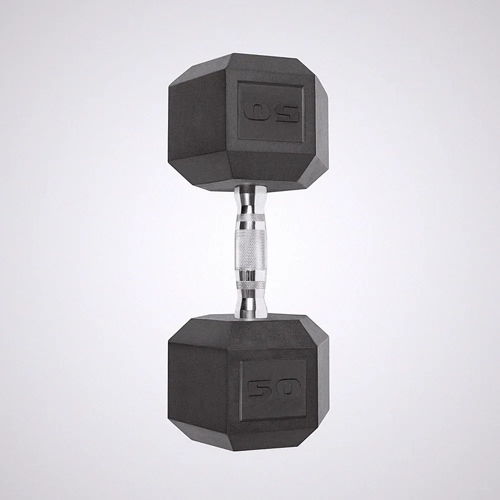 CAP Barbell, 50lb Coated Hex Dumbbell, Single