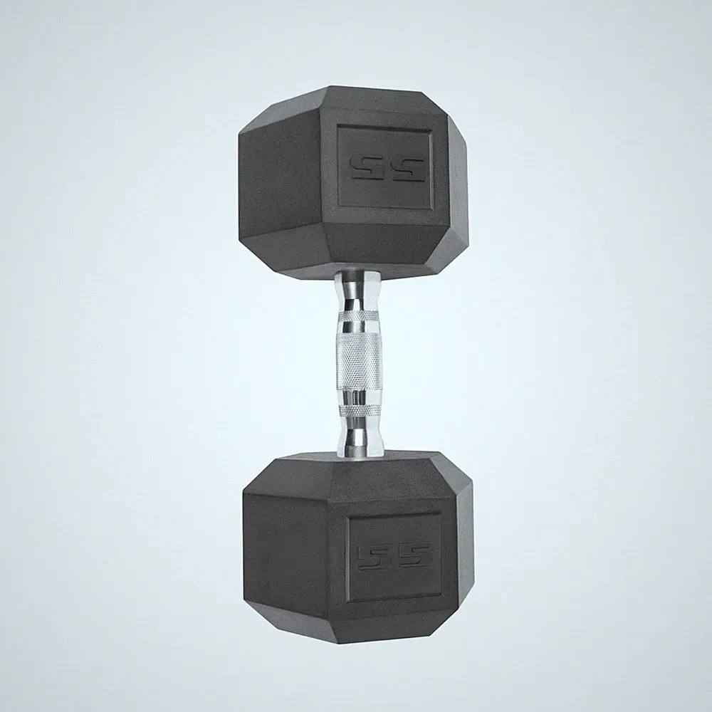 CAP Barbell, 55lb Coated Hex Dumbbell, Single