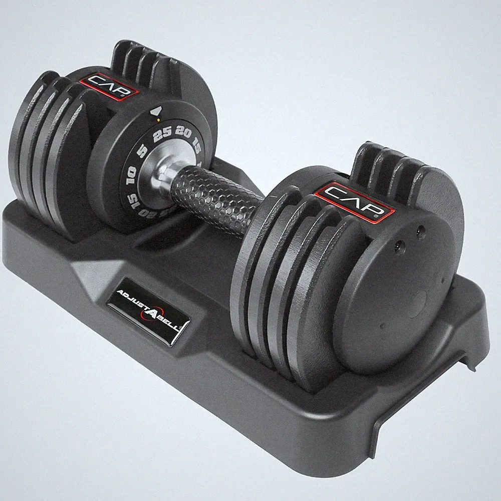 CAP Barbell 5in1, 25lb ADJUSTABELL Dumbbell,(5 10 15 20 25 lb) in 5lb Increments