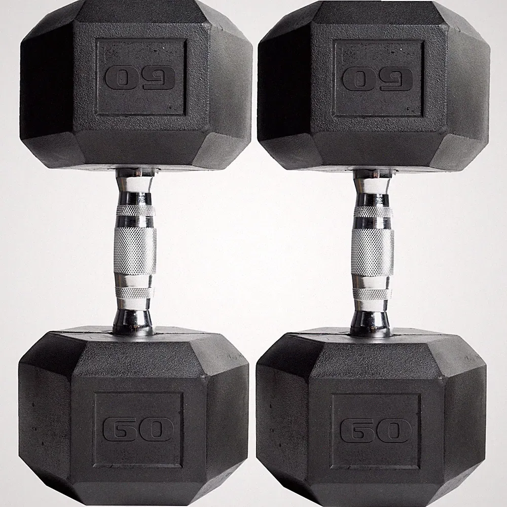 CAP Barbell 60Lb Coated Hex Dumbbell Single Set of 2