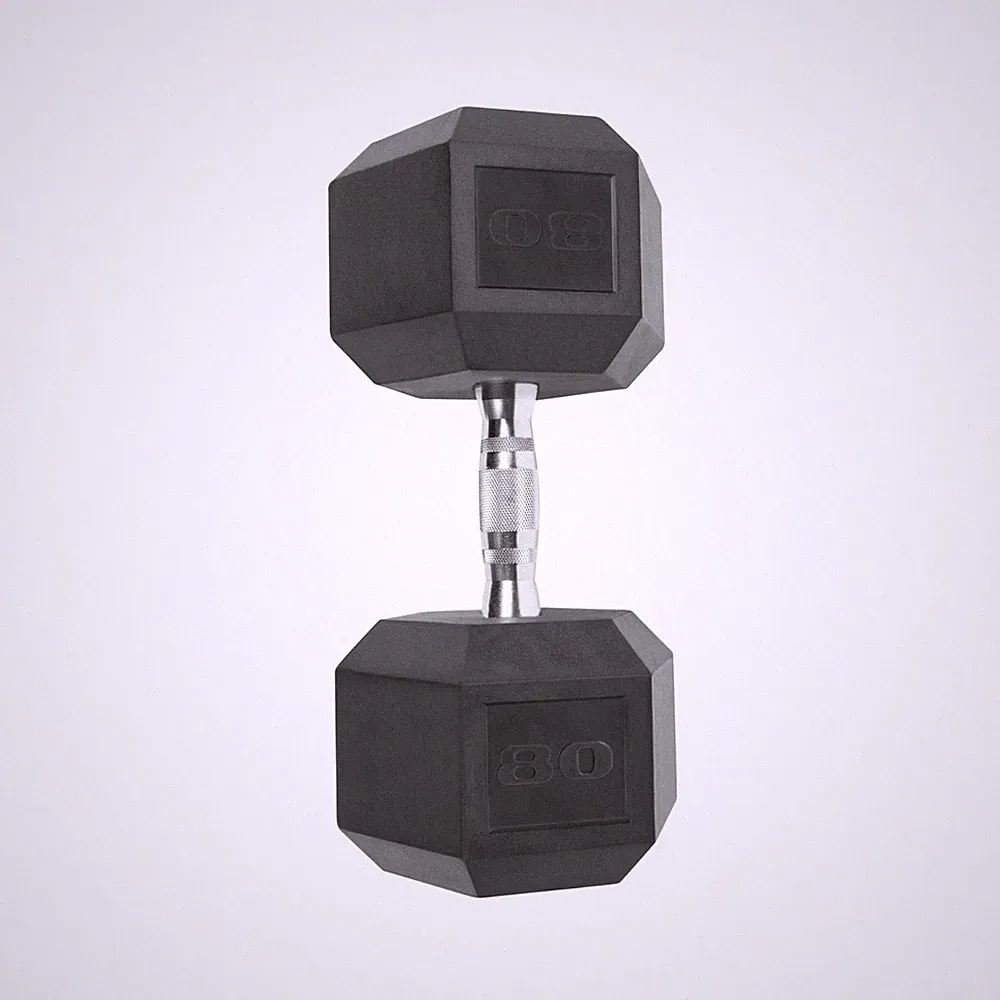 CAP Barbell, 80lb Coated Hex Dumbbell, Single