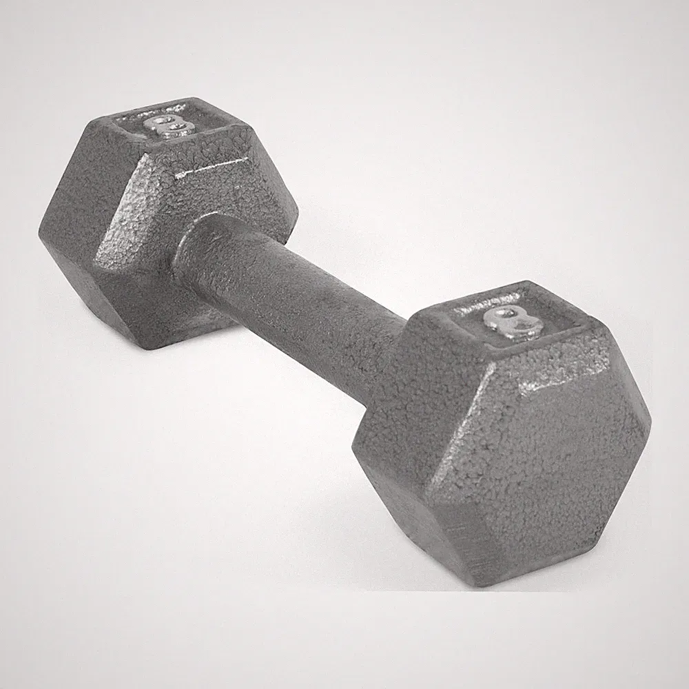 CAP Barbell 8lb Cast Iron Hex Dumbbell, Single