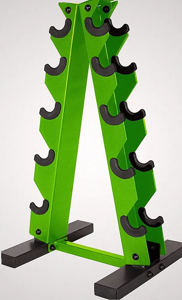 CAP Barbell A-Frame Dumbbell Weight Rack | Color Series Green
