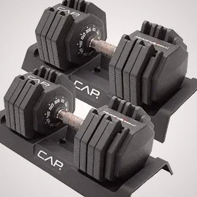 CAP Barbell ADJUSTABELL Adjustable Dumbbell Weights|55 lb Pair Weight Option