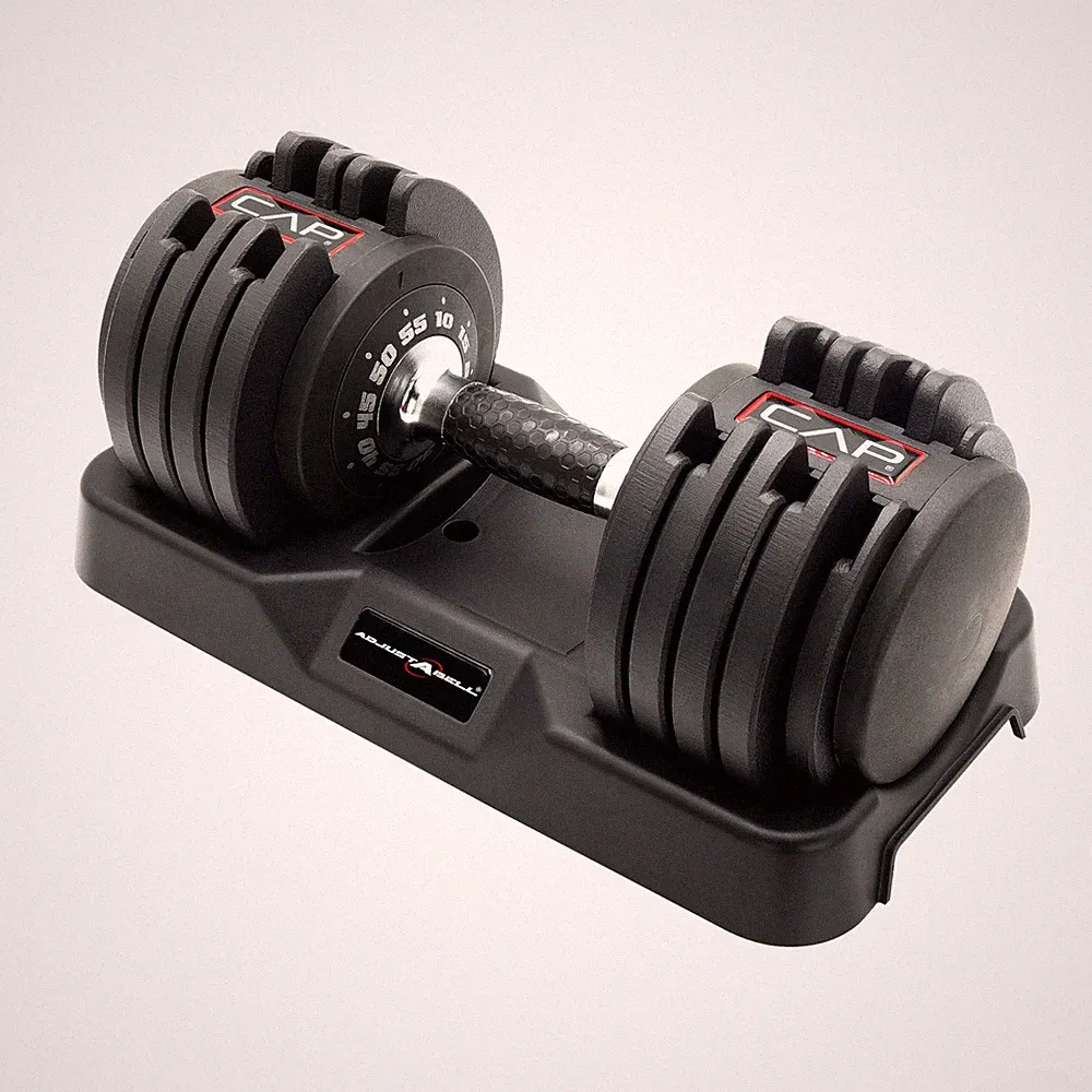 CAP Barbell ADJUSTABELL Adjustable Round Dumbbell Weights - Singles & Pairs | 12