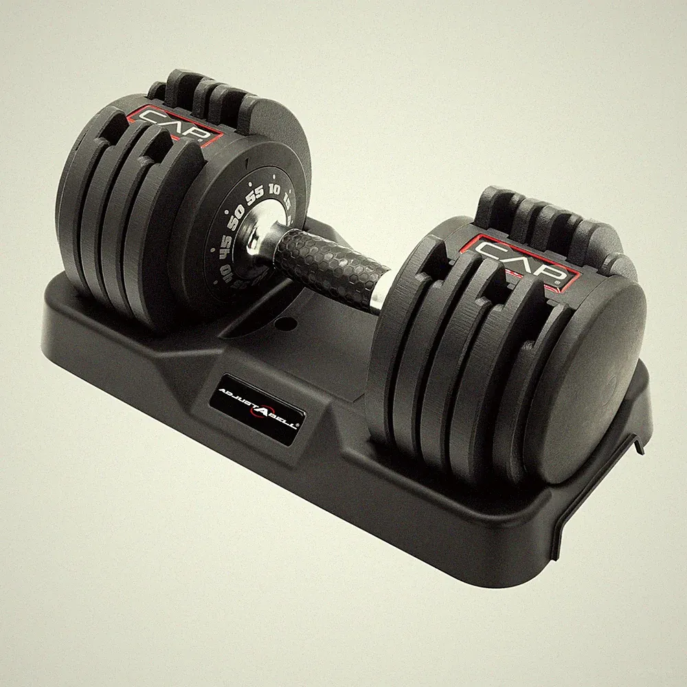 CAP Barbell ADJUSTABELL Adjustable Round Dumbbell Weights - Singles & Pairs | 12