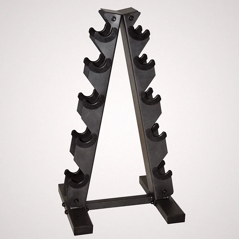 CAP Barbell Black a Frame Dumbbell Rack, Hold 5 Pairs