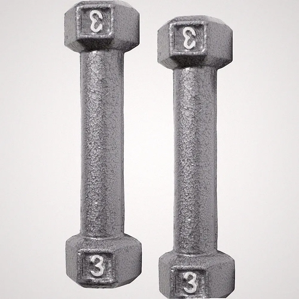 CAP Barbell Cast Iron Dumbbell Weights, 3 Lbs., Pair