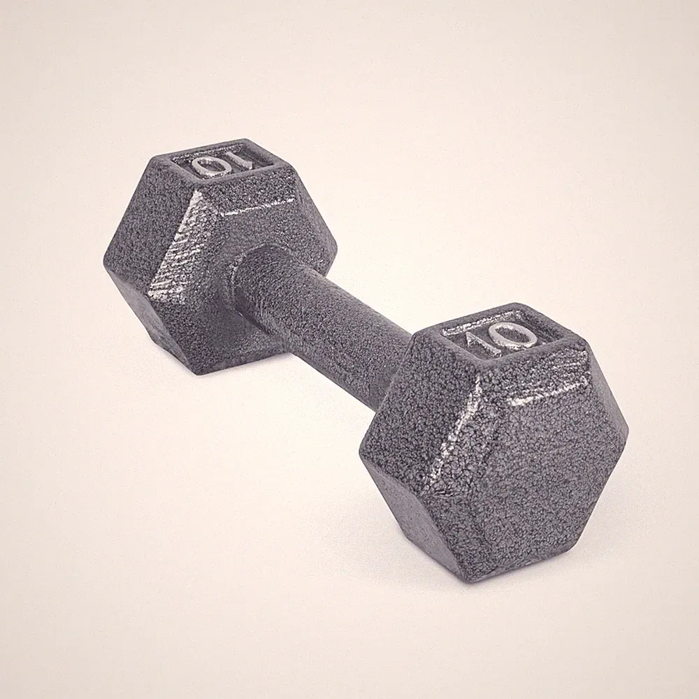 CAP Barbell Cast Iron Hex Dumbbell Single Strength Training Weight Options