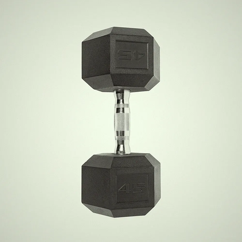 CAP Barbell Coated Hex Dumbbell, Single 45 Lbs.