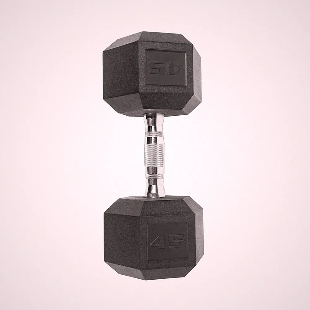 CAP Barbell Coated Hex Dumbbell, Single 45 Lbs.