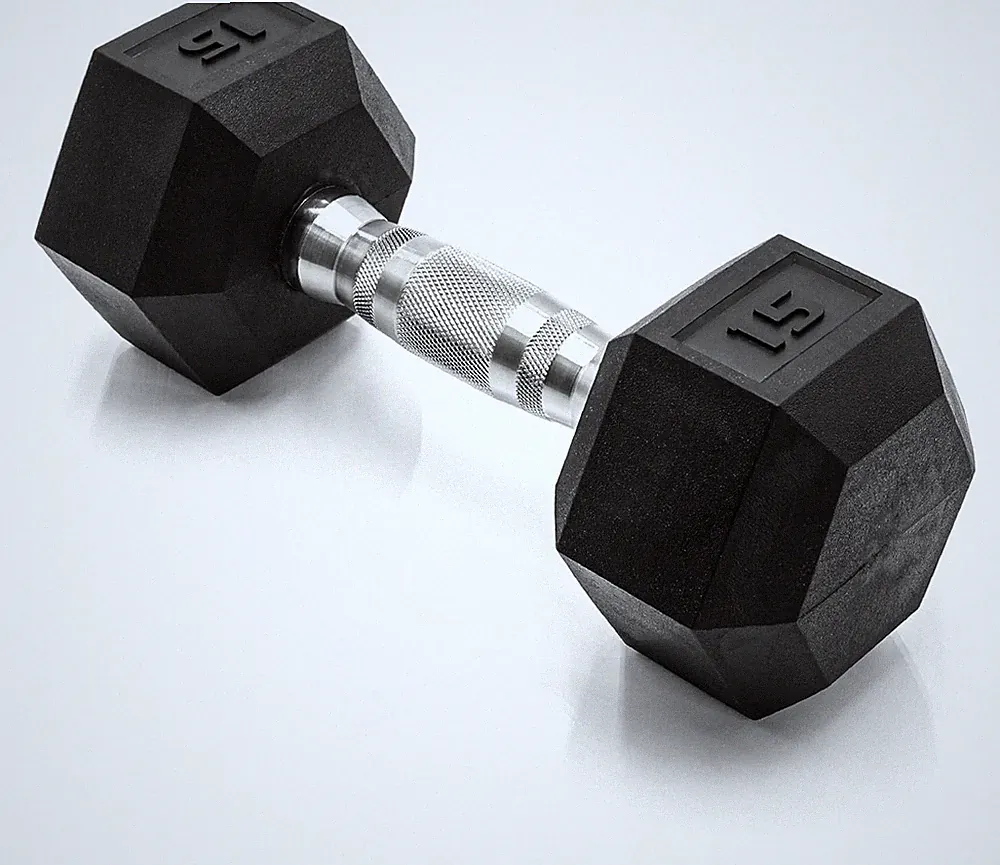 CAP Barbell Coated Hex Dumbbell Weight 15lb Single