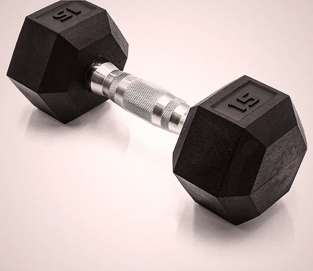 CAP Barbell Coated Hex Dumbbell Weight | Multiple Options 15 lb