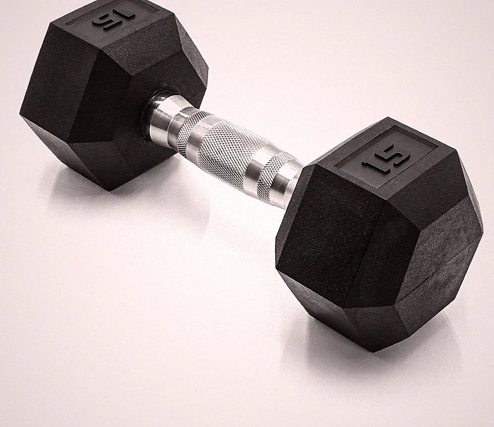 CAP Barbell Coated Hex Dumbbell Weight | Multiple Options 15 lb