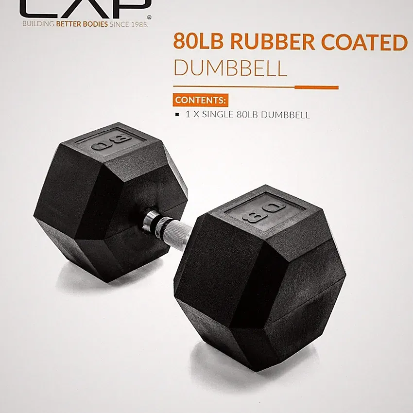 CAP Barbell Coated Hex Dumbbell Weight | Multiple Options