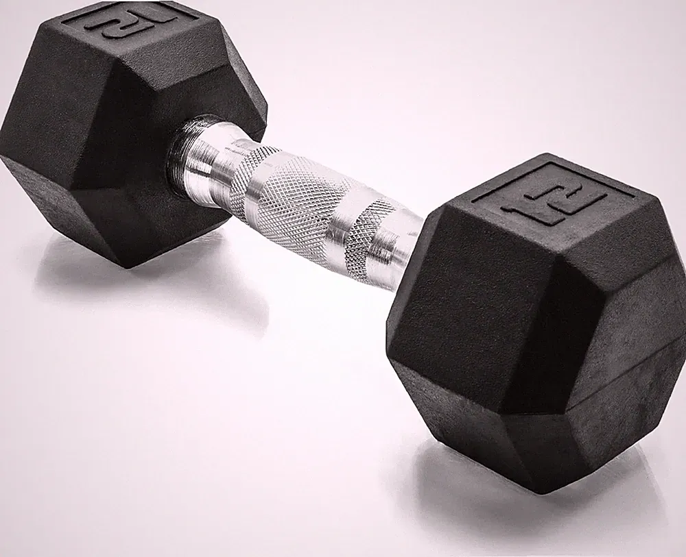 CAP Barbell Coated Hex Dumbbell Weight - Single | 10-120 Lbs | Multiple Options