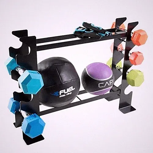 CAP BARBELL DUMBBELL AND ACCESSORIES RACK RK-16HB - Black