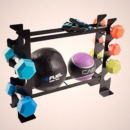 CAP BARBELL DUMBBELL AND ACCESSORIES RACK RK-16HB - Black