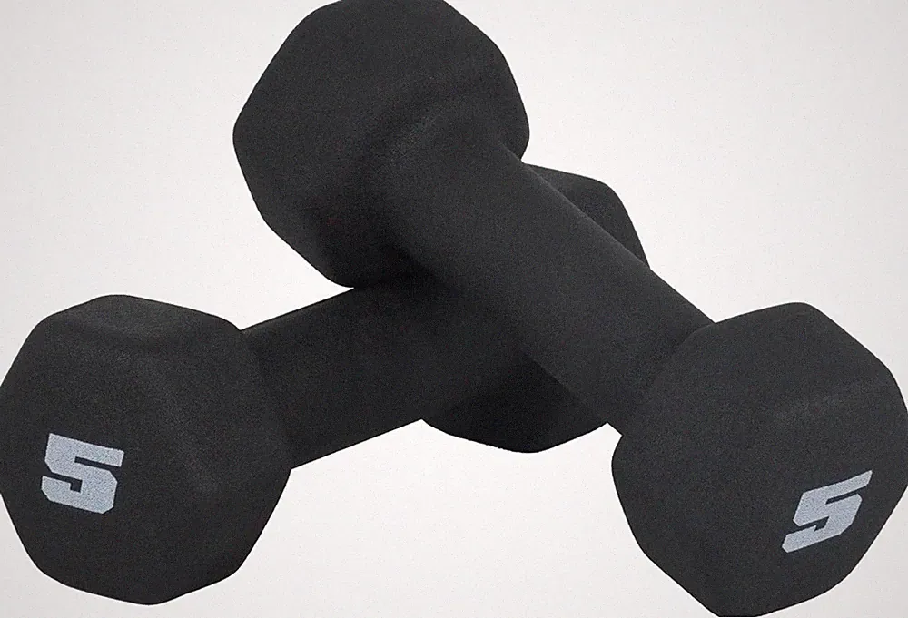 CAP Barbell Neoprene Dumbbell Weights Pairs & Sets | Black