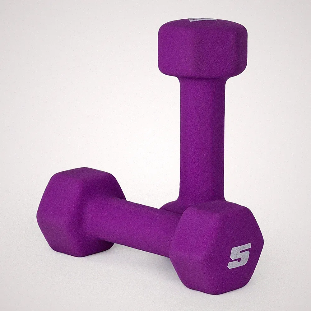 CAP Barbell Neoprene Dumbbell Weights Pairs & Sets | Multiple Colors 5 lb Pair